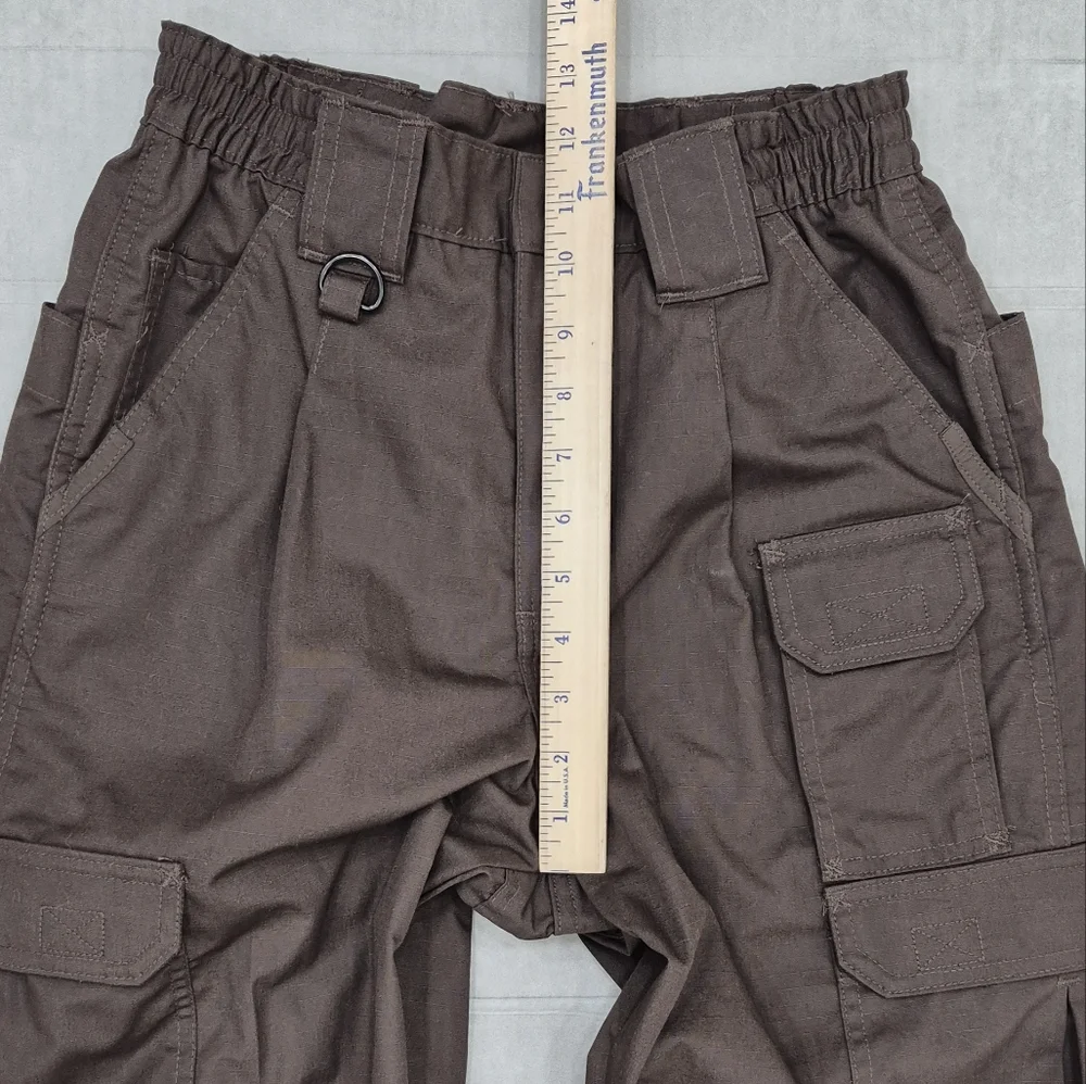 Propper tactical rip stop pants women's 28 chocolate brown double knee cargo - Picture 3 of 10